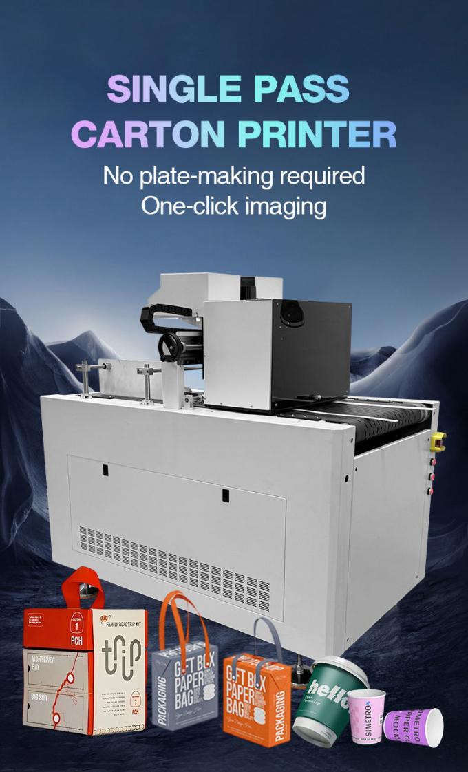 Packaged Printer Paper Single Pass Carton Printer High Speed Digital Inkjet for Carton Boxes
