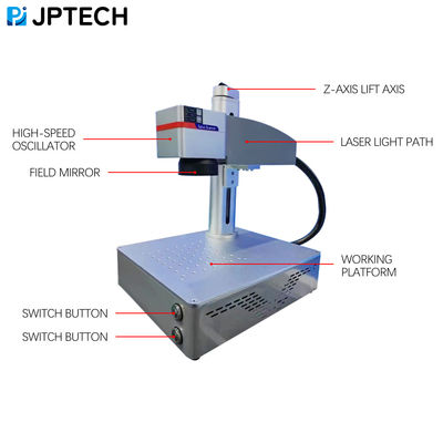 Desktop Fiber Laser Marking Machine 20w 30w 50w Small Laser Engraving Machine For Metal