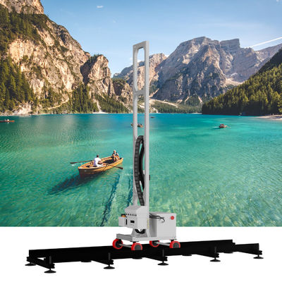 Portable UV Flatbed Printing Machine 2 In 1 Wall And Floor Printer With Tracks