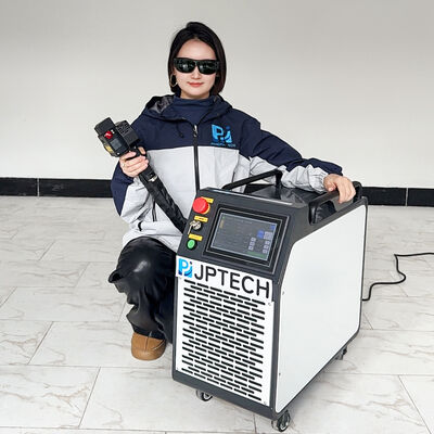 500W Pulse Laser Cleaning Machine, Handheld Portable Laser Rust Remover with Integrated Air Blowing Head, Non-Destructive Pulsed Fiber Laser Cleaner for Metal Rust, Paint, and Oil Removal
