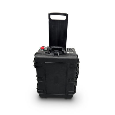 Portable Pulse Fiber Laser Cleaning Machine Suitcase Style For Metal Aluminum Surface
