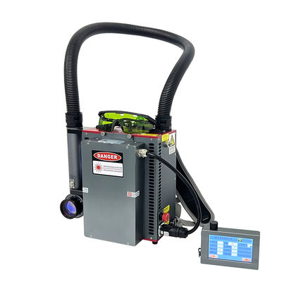 50W 100W 200W Mini Fiber Laser Machine Backpack JPT Laser Rust Removal Cleaning Machine
