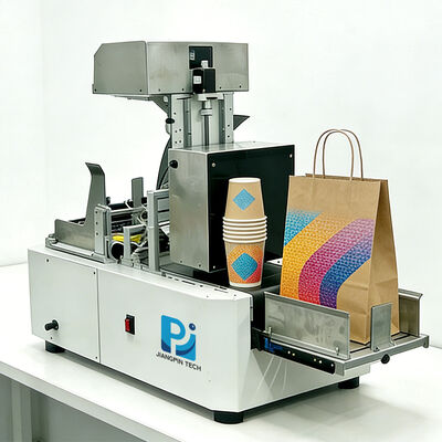 High Efficiency Mini Digital Inkjet Label Printer with Automatic Feeder for Paper Cups & Cartons CMYK Color